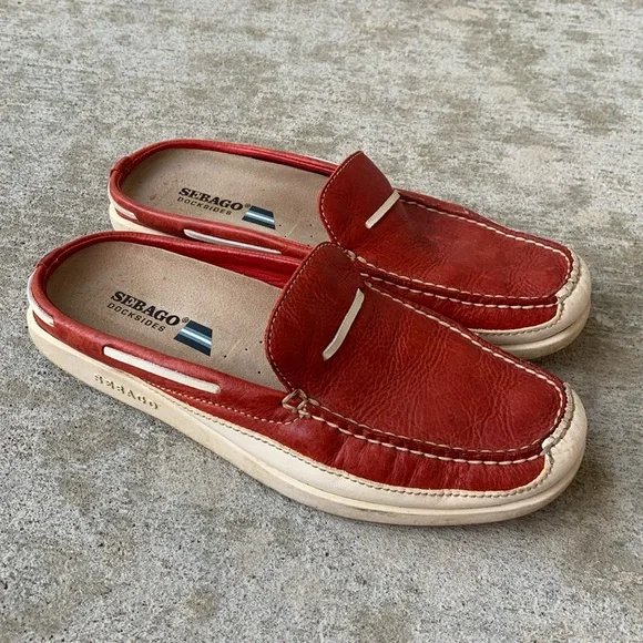 Sebago Shoes Sebago Womens Dockside St Maartens Casual Red
